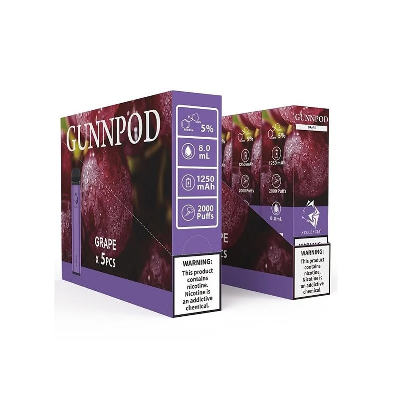Gunnpod 2000 Puffs Einnota Vape