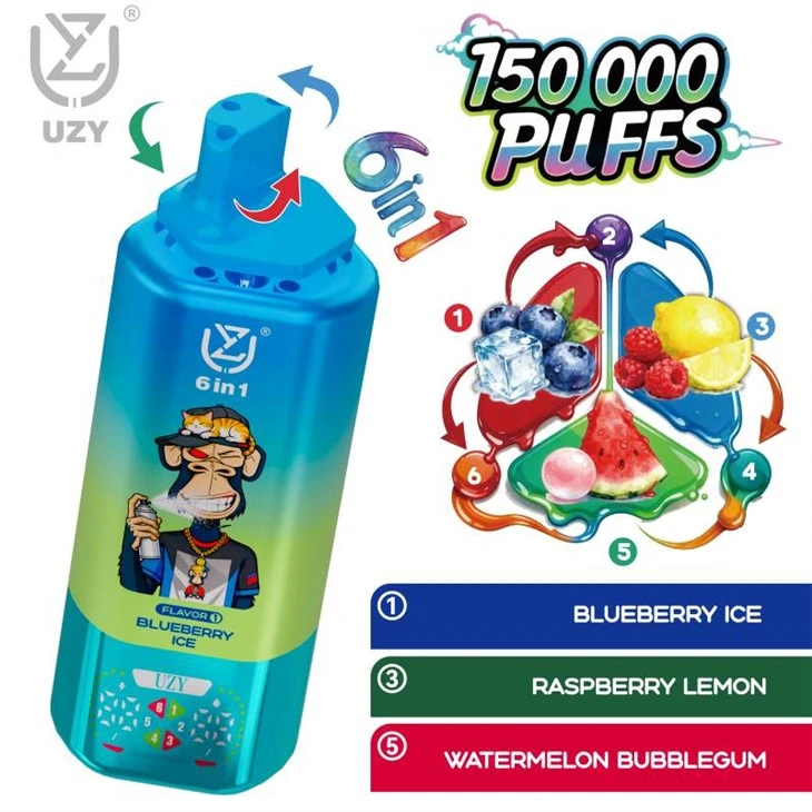 UZY 6 í 1 150000 Puffs Vape